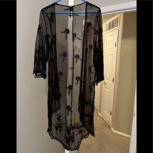 Black Sheer Cover Up